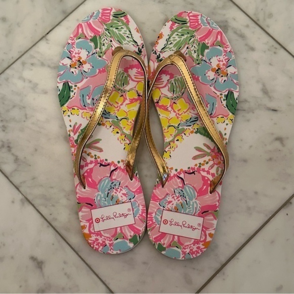 Lilly Pulitzer for Target flip flops - women’s 9 - never worn